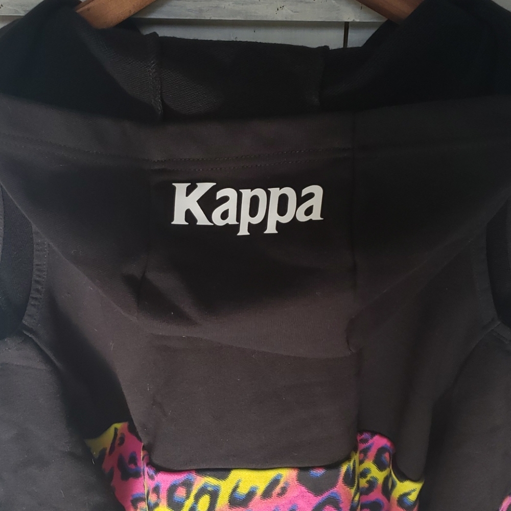 Kappa Authentic Delia Graphik 2 Zip Cheetah Jacket Size Medium NWT - Picture 4 of 10
